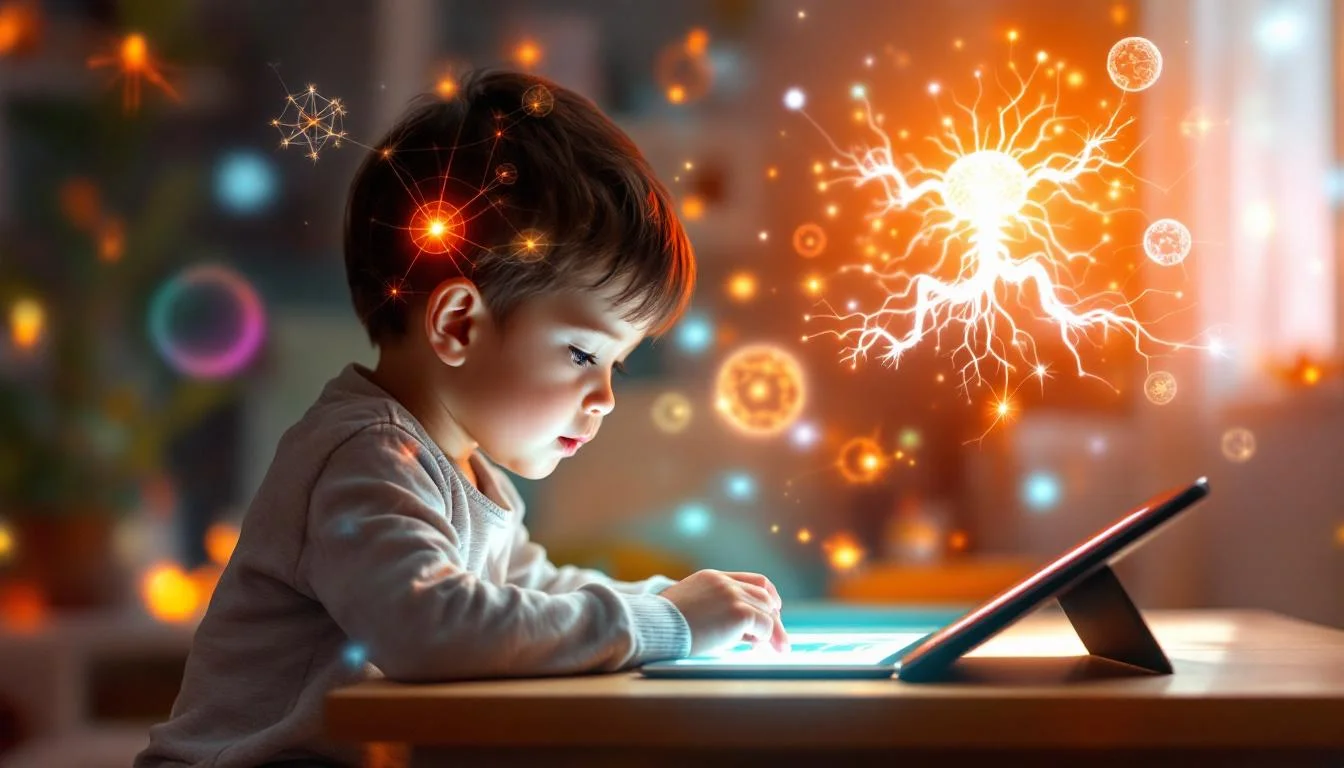Screen time effects on child brain development